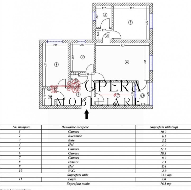 Apartament 4 camere, model semidecomandat, de vanzare, zona Podu Ros